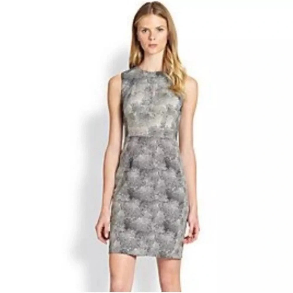 DIANE VON FURSTENBERG Eden Black and White‎ Sleeveless Shift Dress Sz. 12